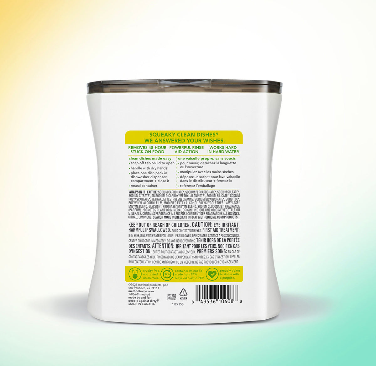 dishwasher packs – lemon mint, 30 ct - Image 3
