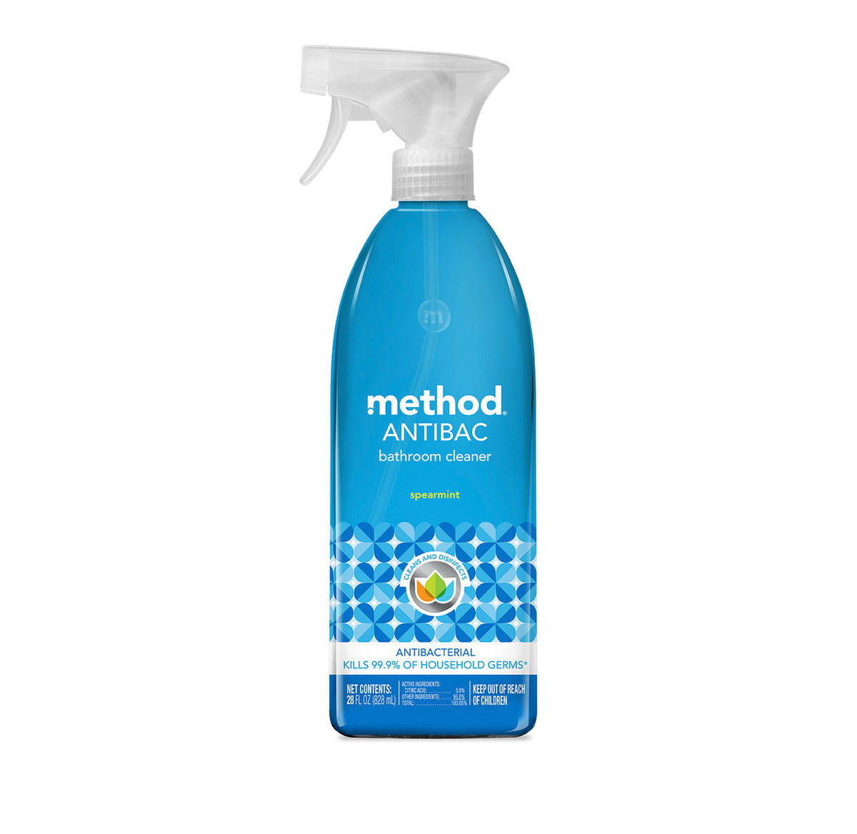 53590_28oz_AntiBac_Spearmint_US_317925_onwhite__55972.1726062645.386.513_6bf0efba-c2ac-4cf0-9776-f76370246751.jpg antibacterial bathroom cleaner – spearmint, 28 fl oz - Image 1
