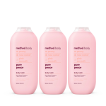 pure peace body wash 3-count bundle, 54 fl oz