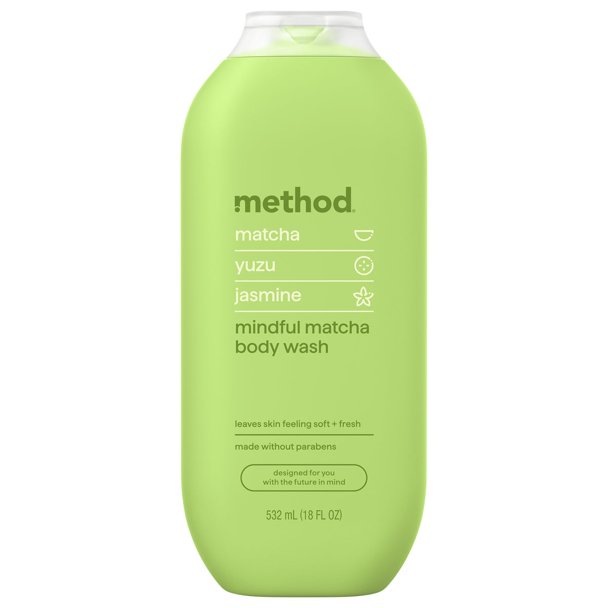 MTHD_BW_18oz_MindfulMatcha_Front_US_376592_2000px_1.jpg body wash – mindful matcha, 18 fl oz - Image 1