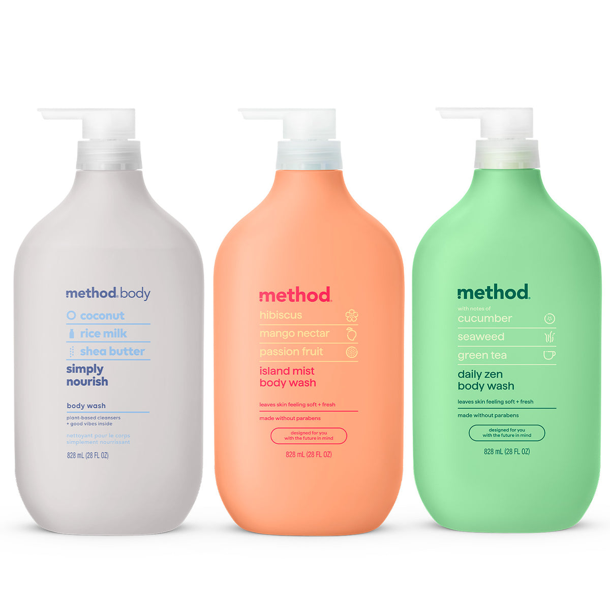 MTHD_EXP_BW_Trio_9966538b-9c74-4468-837d-9e5dc07921b2.jpg body wash trio, 84 oz. - Image 1