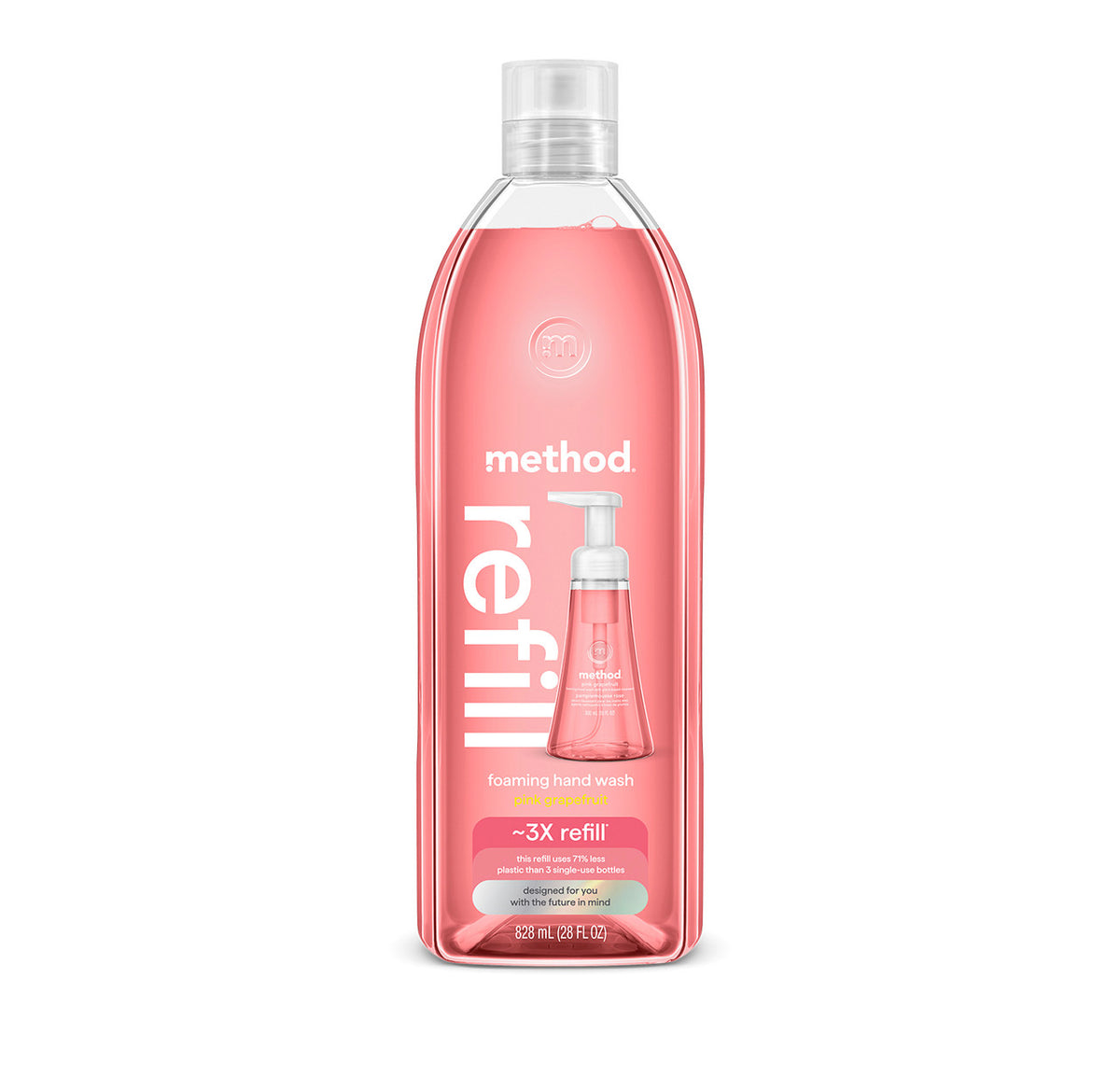 MTHD_FHW_Refill_28oz_PinkGrapefruit_Front_US_378020__02177.1737659071.386.513_3d7cbc30-9571-47bd-8134-a0849923e8ac.jpg foaming hand wash refill – pink grapefruit, 28 fl oz 1 - Image 1