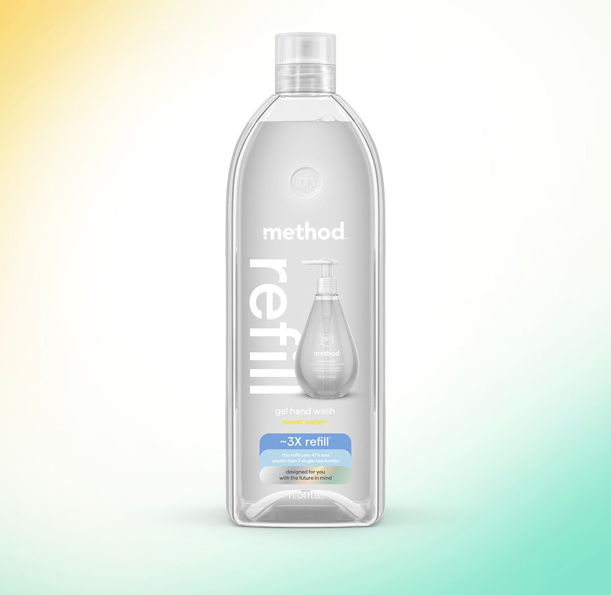 gel hand wash refill – sweet water, 34 fl oz 1 - Image 2
