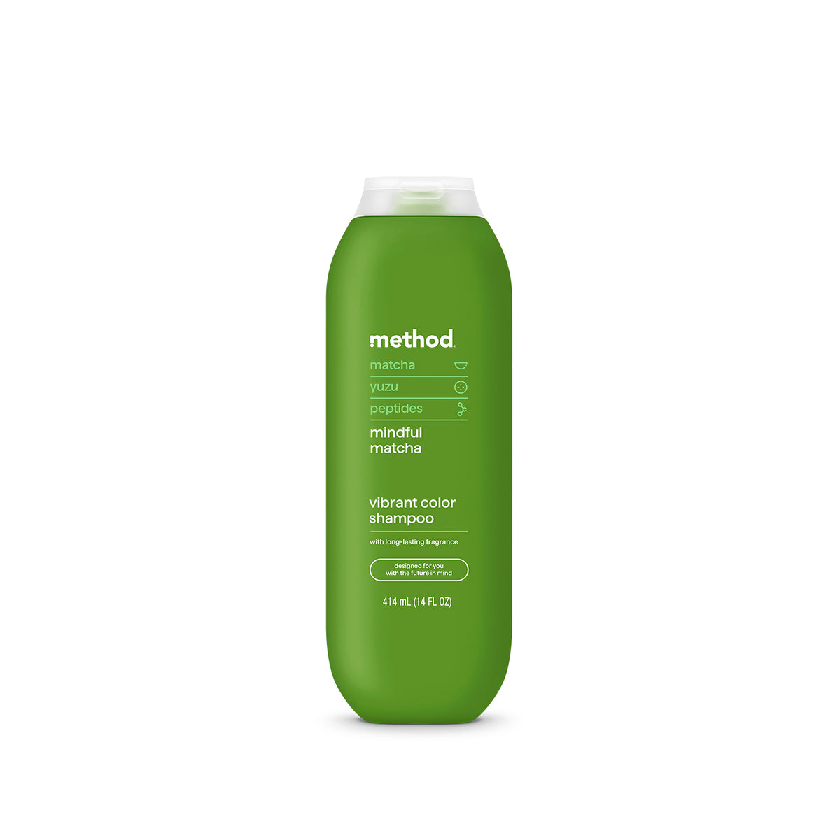 MTHD_HAIR_Shampoo_14oz_MindfulMatcha_Front_US_376554.jpg vibrant color shampoo – mindful matcha, 14 fl oz - Image 1