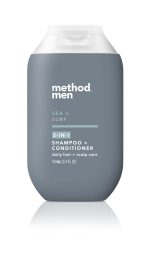 men 2-in-1 shampoo + conditioner – sea + surf, 3.4 fl oz - Image 2