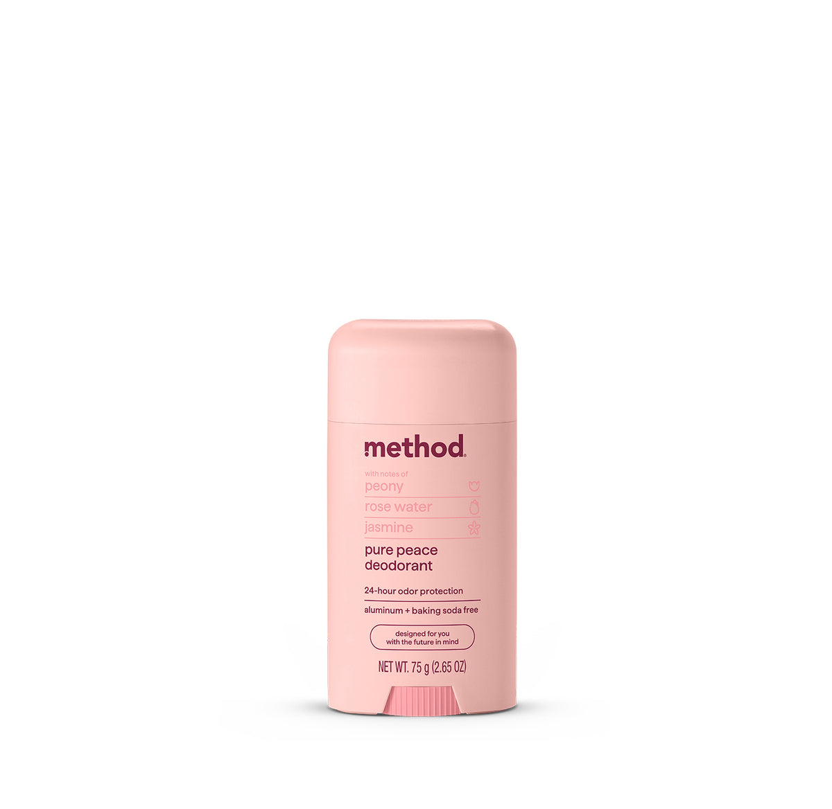 MTHD_WOMENS_Deodorant_2.65oz_PurePeace_Front_US_374482_on-white.jpg aluminum free deodorant – pure peace, 2.65 oz - Image 1