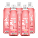 pink grapefruit foaming hand wash refill 5-count bundle, 140 fl oz